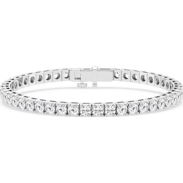 4-Prong Silver Tennis Bracelet in sterling silver
