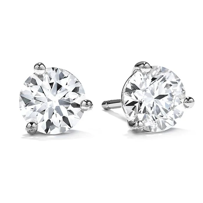 Sterling Silver Lab-Grown Diamond Studs in sterling silver