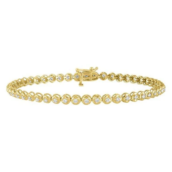Tennis Bracelet in yellow gold