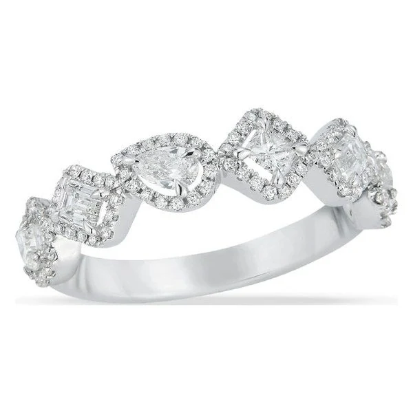 Multi-Stone Ring · 1 CTW in white gold