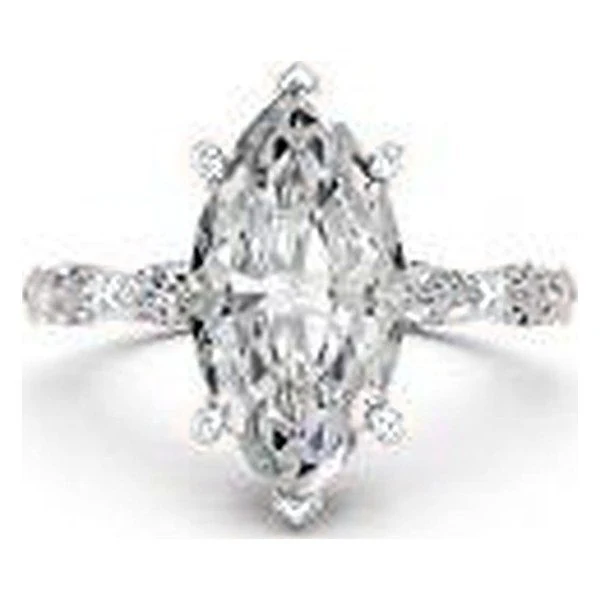 Marquise Engagement Ring · No. 1455 in white gold