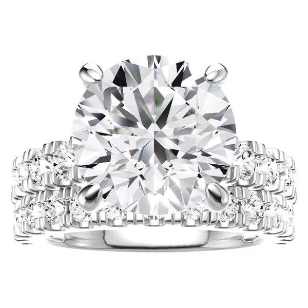Round Bridal Set · No. 1262 in white gold