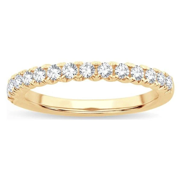 Wedding Band · 1/2 CTW in yellow gold