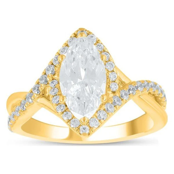 Marquise Engagement Ring · No. 1248 in yellow gold