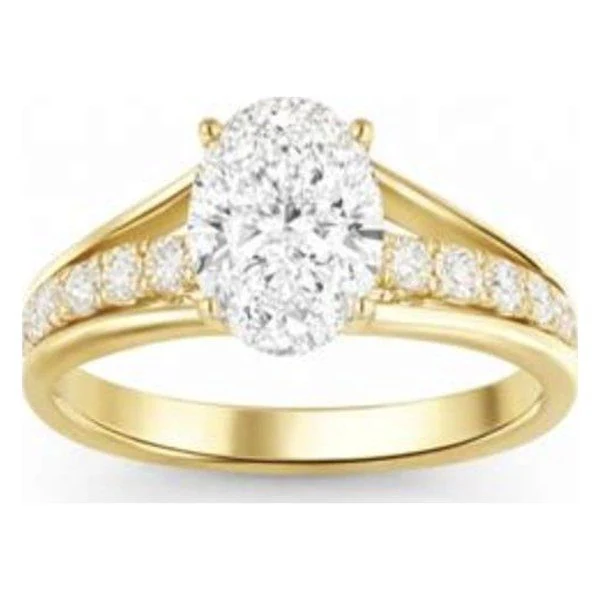 Oval Engagement Ring · No. 1298 in yellow gold