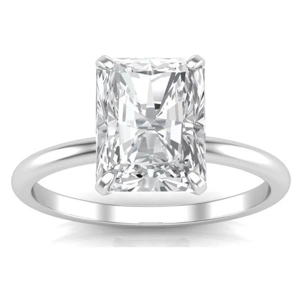 Classic Solitaire · Radiant in white gold