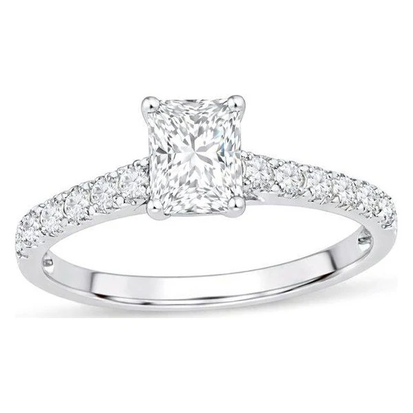 Pavé Bridal Set · Radiant in white gold