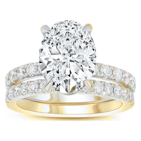 Oval Bridal Set · No. 1246 in yellow gold