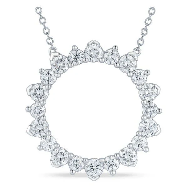 Round Pendant · No. 0113 in white gold