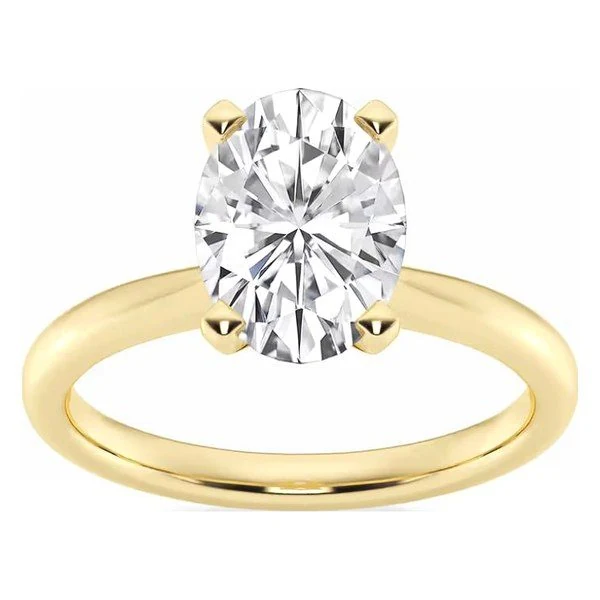 Classic Solitaire · Oval in yellow gold